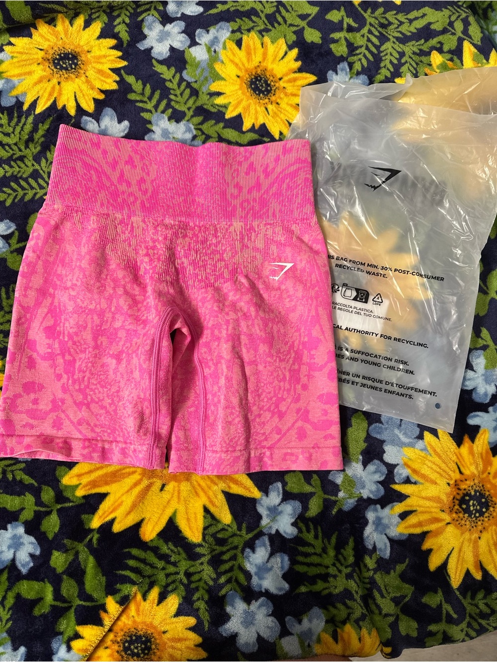 Gymshark Hot Pink High-Rise Seamless Bike Shorts
